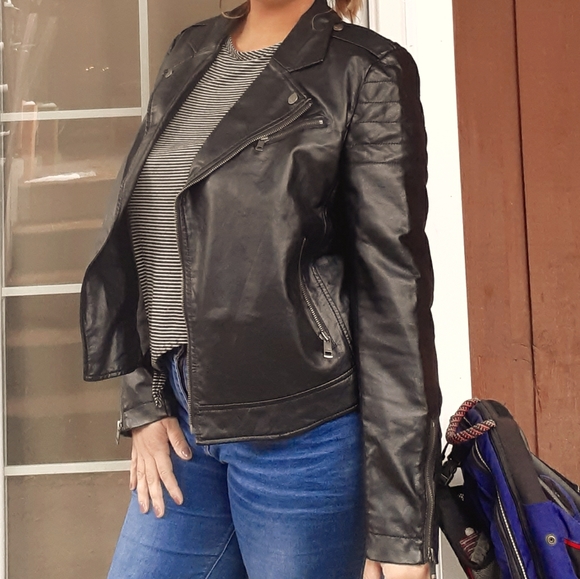 Dkny Jackets & Blazers - DKNY Vegan Leather Jacket | Women's size Medium